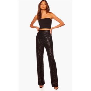 NWT Susana Monaco Sequin Pants in
Black Sz XL $188